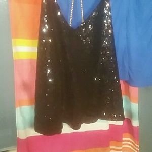 Rue 21 full sequined crop top tank